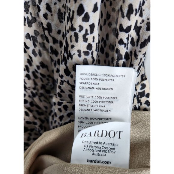 Bardot Women's Sz. M/8 Bessie Mini Belted Dress In Geo Spot - Picture 6 of 9